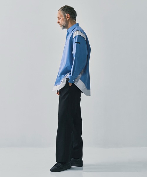 シャツ 「N.HOOLYWOOD/エヌハリウッド」別注切替シャツ メンズの画像
