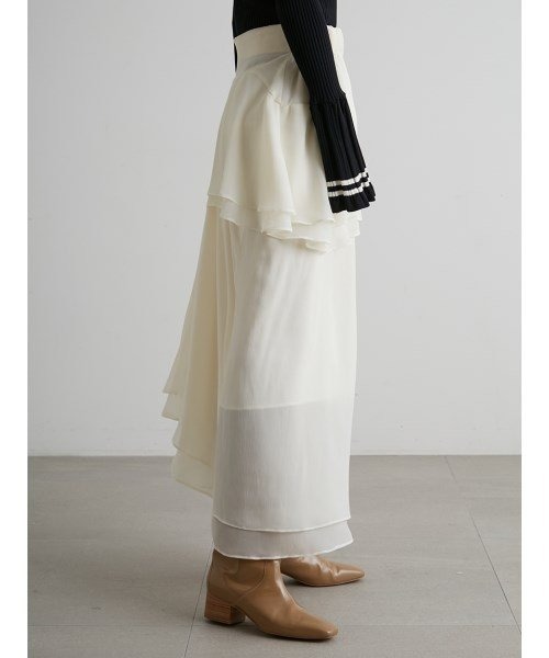 「styling/」 フレアスカート 1 ブラック レディース_画像9