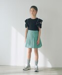 スカート ツイルプリーツ キュロット スカート...の詳細画像1
