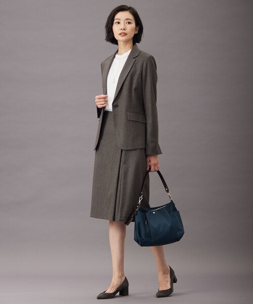 「J.PRESS」 長袖ブラウス MEDIUM ベージュ レディースの画像