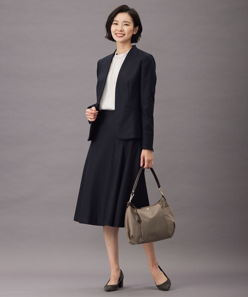 「J.PRESS」 長袖ブラウス MEDIUM ベージュ レディースの画像