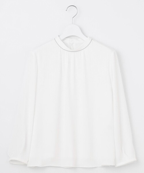 「J.PRESS」 長袖ブラウス MEDIUM ベージュ レディースの画像