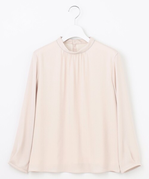 「J.PRESS」 長袖ブラウス MEDIUM ベージュ レディースの画像