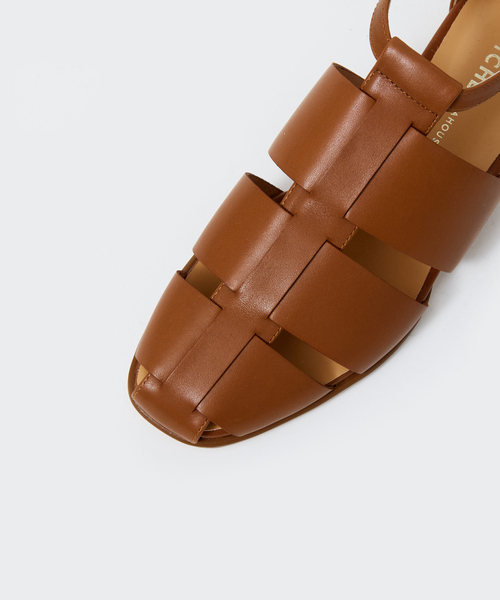「PICHE ABAHOUSE」 フラットサンダル 36 ブラウン レディース_画像7