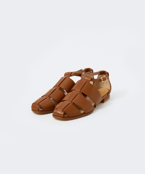 「PICHE ABAHOUSE」 フラットサンダル 36 ブラウン レディース_画像8