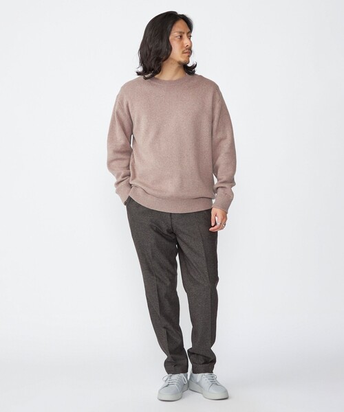 「SHIPS」 長袖ニット LARGE ダークグレー メンズ_画像5