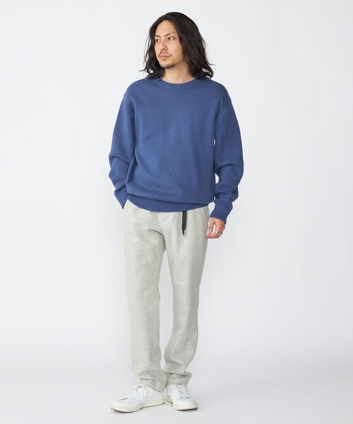 「SHIPS」 長袖ニット LARGE ダークグレー メンズ_画像6