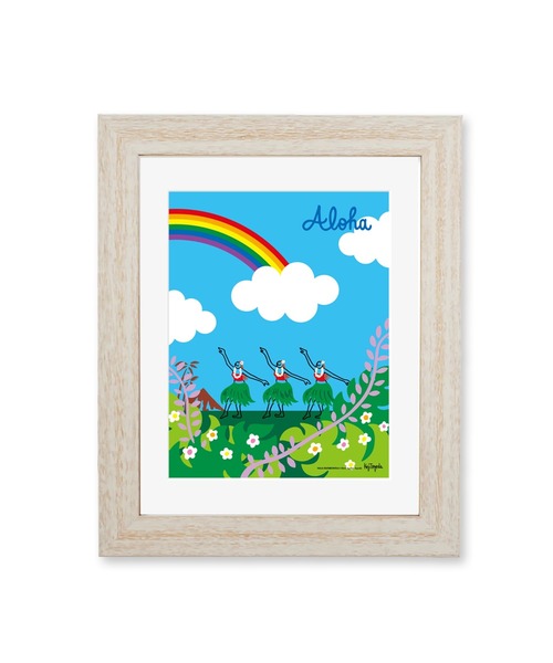 貴重　KOJI TOYODA 豊田幸ニ　原画　GREENROOM 美品 GREENROOM ポスター 「KOJI TOYODA / 豊田弘治」HULA RAINBOW