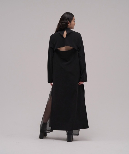 「ENOF」 長袖ワンピース M ブラック レディース_6