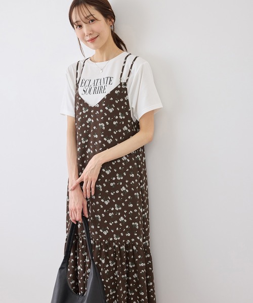 【タグ付き新品】CAMEO COLLECTIVE 花柄 ティアード キャミトップ 花柄ティアードキャミワンピース（ワンピース）｜w closet（ダブル