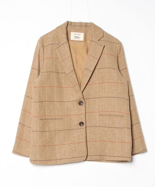 Kinloch Anderson」 チェック柄テーラードジャケット「MEDE 19Fコラボ 