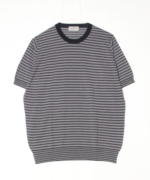 セーター ニット J.SMEDLEY:HOWICK BORDER  T メンズ