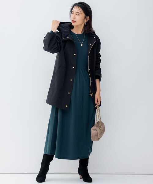 23区（ニジュウサンク） ニットワンピース 40 ネイビー レディース