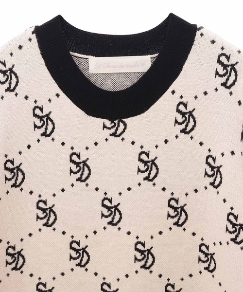 「31 Sons de mode」 ニットワンピース 36 ラベンダー レディース_画像3