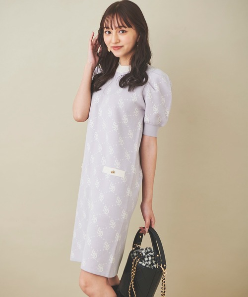 「31 Sons de mode」 ニットワンピース 36 ラベンダー レディース_画像7