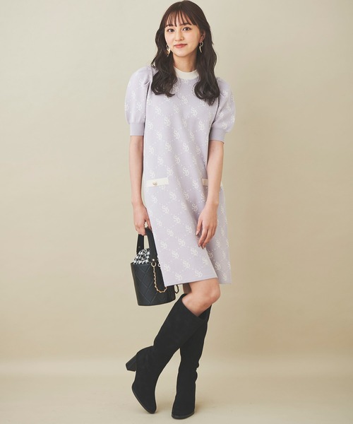「31 Sons de mode」 ニットワンピース 36 ラベンダー レディース_画像8
