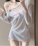 水着 Y2K シャーリング シアートップス ビ...の詳細画像2