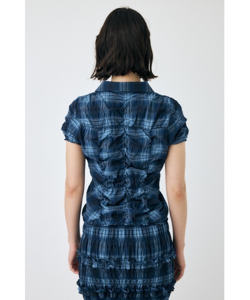 ブラウス シャツ 「EC・一部店舗限定」SHIRRING RIBBON シャツ レディースの画像