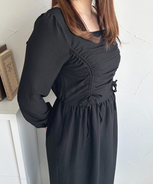 「apres jour」 長袖ワンピース X-LARGE グレイッシュベージュ レディース_画像2