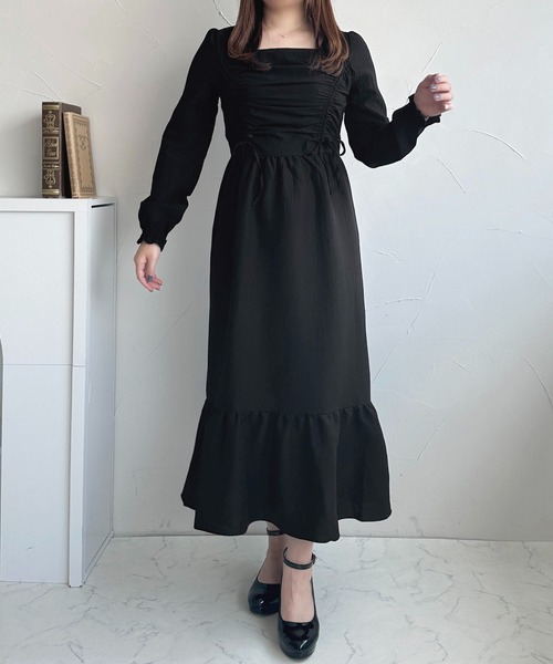 「apres jour」 長袖ワンピース X-LARGE グレイッシュベージュ レディース_画像6