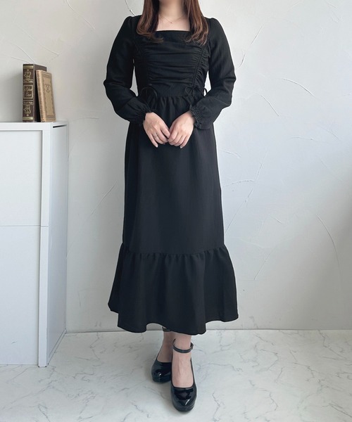 「apres jour」 長袖ワンピース X-LARGE グレイッシュベージュ レディース_画像7