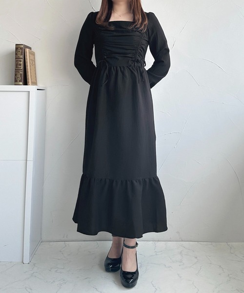 「apres jour」 長袖ワンピース X-LARGE グレイッシュベージュ レディース_画像8