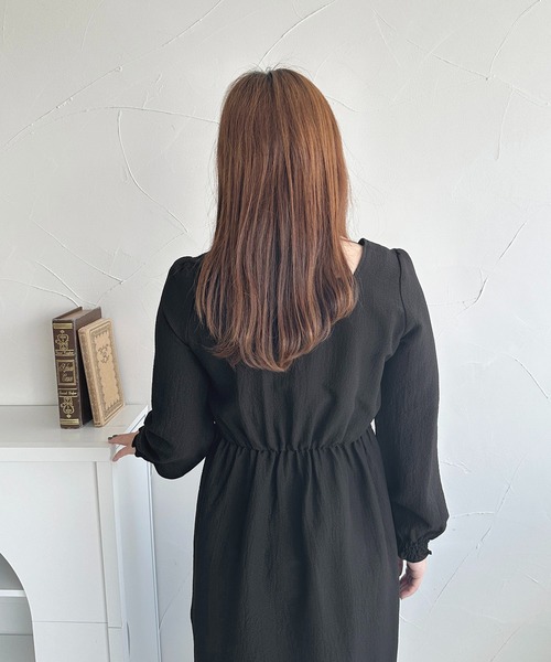 「apres jour」 長袖ワンピース X-LARGE グレイッシュベージュ レディース_画像9