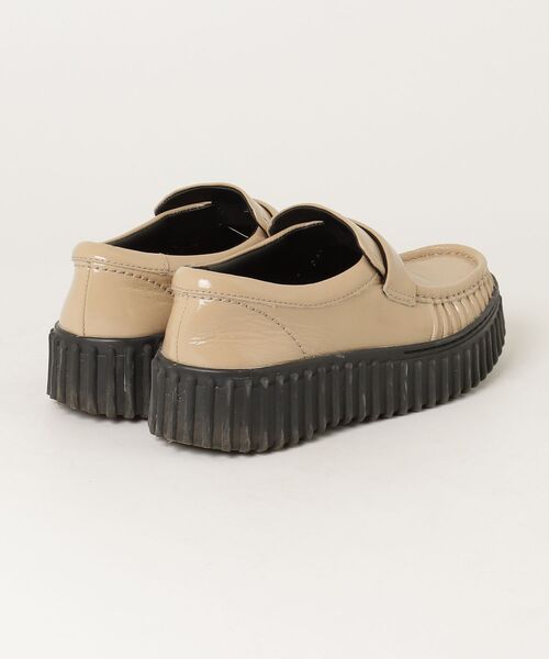 「Clarks」 スリッポン UK4 ベージュ レディース_画像2