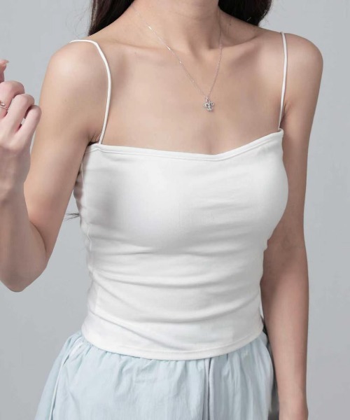 nonomi チューブトップ ベアトップ 「カップ付き」ストレートネック