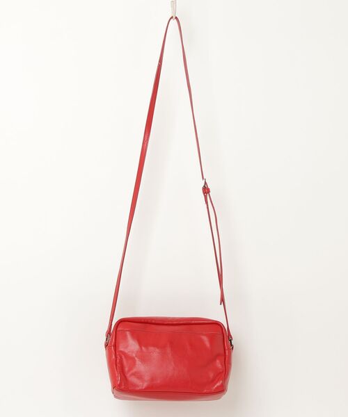 美品　アニエスベー ナイロン 2way ショルダーバッグ　レッド agnes b.（アニエスベー） ショルダーバッグ - レッド レディース