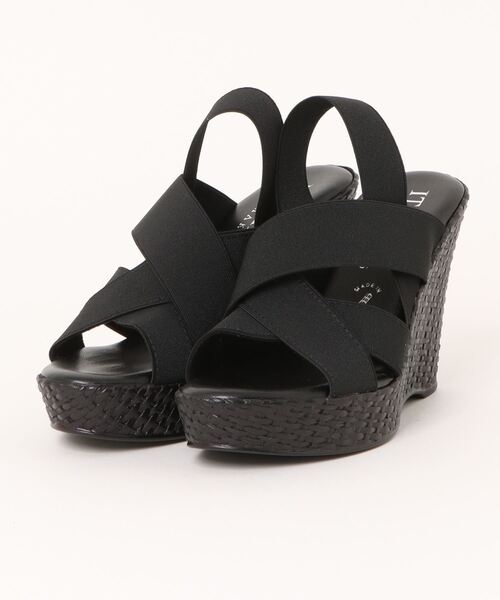「INTER-CHAUSSURES」 ヒールサンダル 35 ブラック レディース_画像5