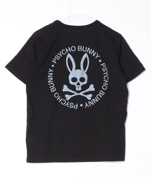 「Psycho Bunny」 ワンポイント半袖Tシャツ S ブラック メンズ_画像2
