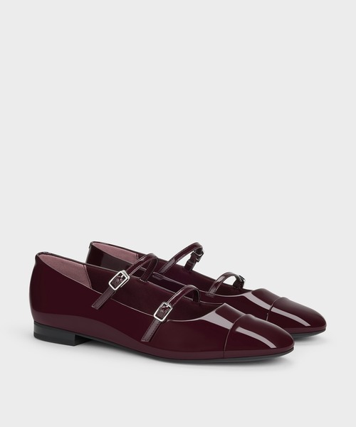「CHARLES & KEITH」 フラットパンプス 25.5cm ブラック系その他6 レディース_画像3