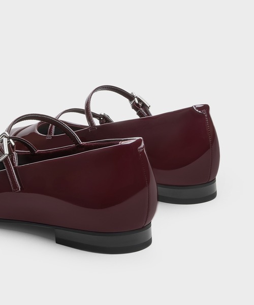 「CHARLES & KEITH」 フラットパンプス 25.5cm ブラック系その他6 レディース_画像4
