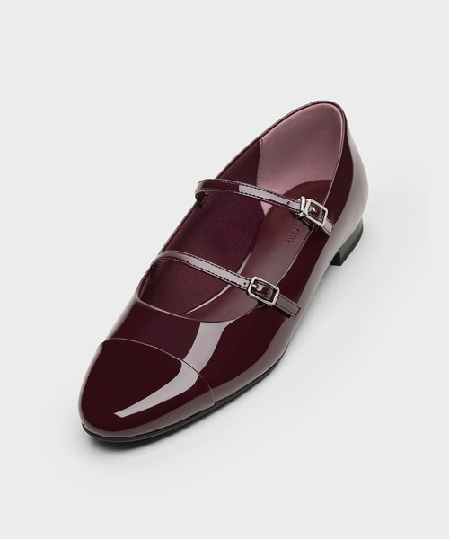 「CHARLES & KEITH」 フラットパンプス 25.5cm ブラック系その他6 レディース_画像5
