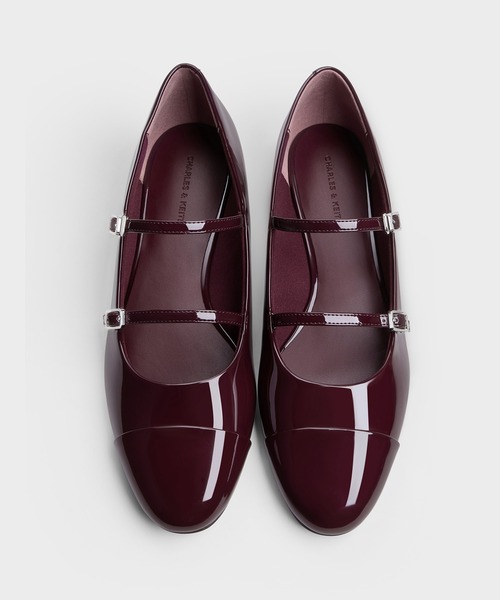 「CHARLES & KEITH」 フラットパンプス 25.5cm ブラック系その他6 レディース_画像6