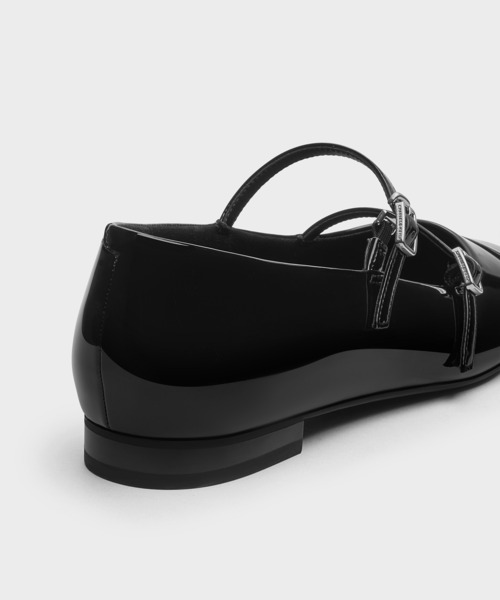 「CHARLES & KEITH」 フラットパンプス 25.5cm ブラック系その他6 レディース_画像8