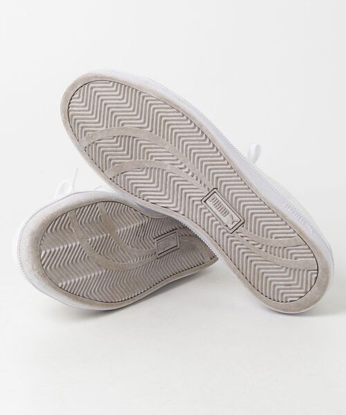 「PUMA」 ローカットスニーカー 25.5cm ホワイト×シルバー メンズ_画像3