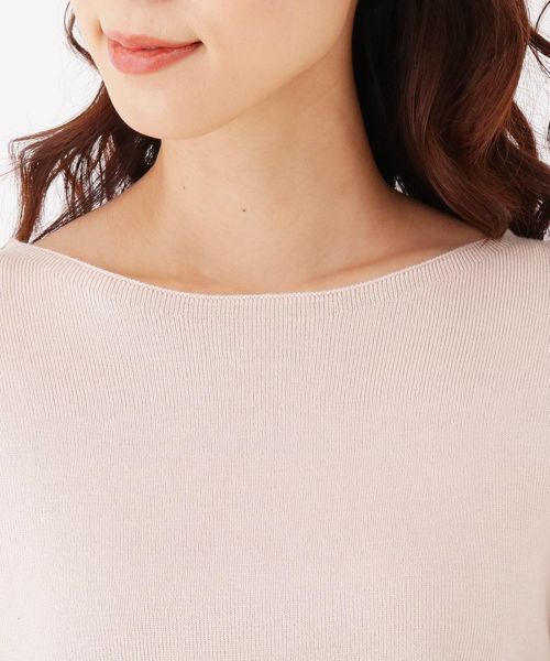 新品⭐︎リネン混ボートネックニット リネン混ボートネックルーズニット | レディースファッション