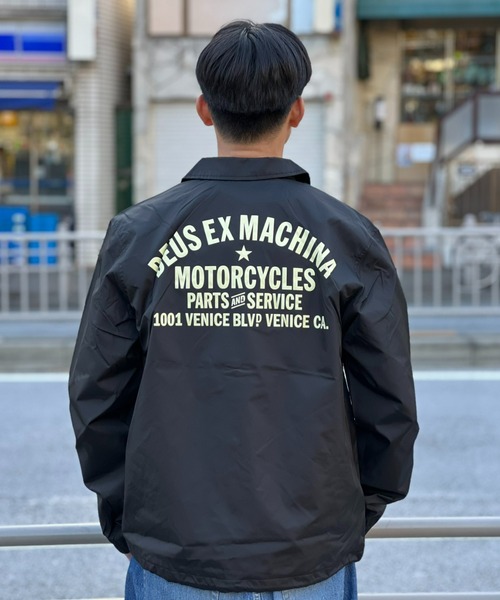 DEUS EX MACHINA ブラックナイロンジャケット Jackets | Deus Ex Machina | Tokyo Coach Jacket – Deus Ex