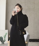 ワンピース タートルニットワンピースの詳細画像1