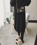ワンピース タートルニットワンピースの詳細画像3
