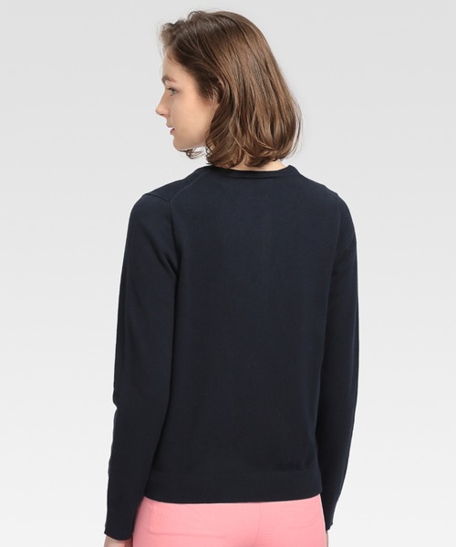 トミー ヒルフィガー   ベーシックカーディガン （ネイビー） トミー ヒルフィガー TOMMY HILFIGER ベーシックカーディガン