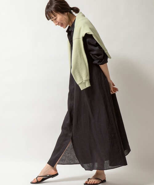 NOLLEY'S（ノーリーズ） ワンピース シャツワンピース リネンシャツ