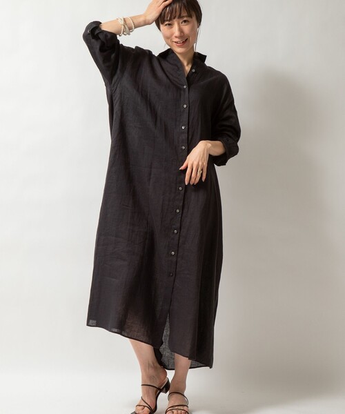 NOLLEY'S（ノーリーズ） ワンピース シャツワンピース リネンシャツ