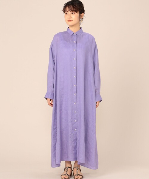 NOLLEY'S（ノーリーズ） ワンピース シャツワンピース リネンシャツ