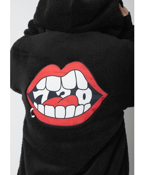 RE730 パーカー 「RE730」かわいいもこもこパーカーなみおくん両面ボア