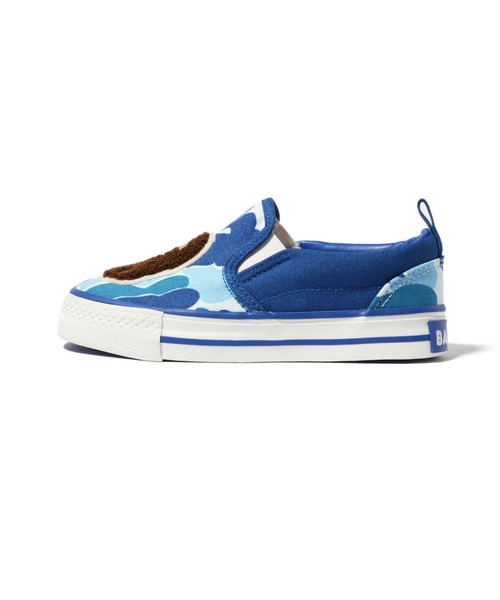 A BATHING APE スニーカー ABC CAMO HEAD PATCH SLIP ON K2