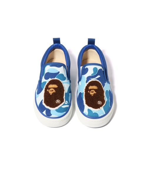 A BATHING APE スニーカー ABC CAMO HEAD PATCH SLIP ON K2