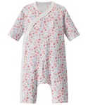ベビー服 ロンパース おうちラップクラッチ(小花)の詳細画像1